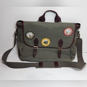 Rare Pendleton National Parks Patches Messenger Bag *Green/Brown* EUC
